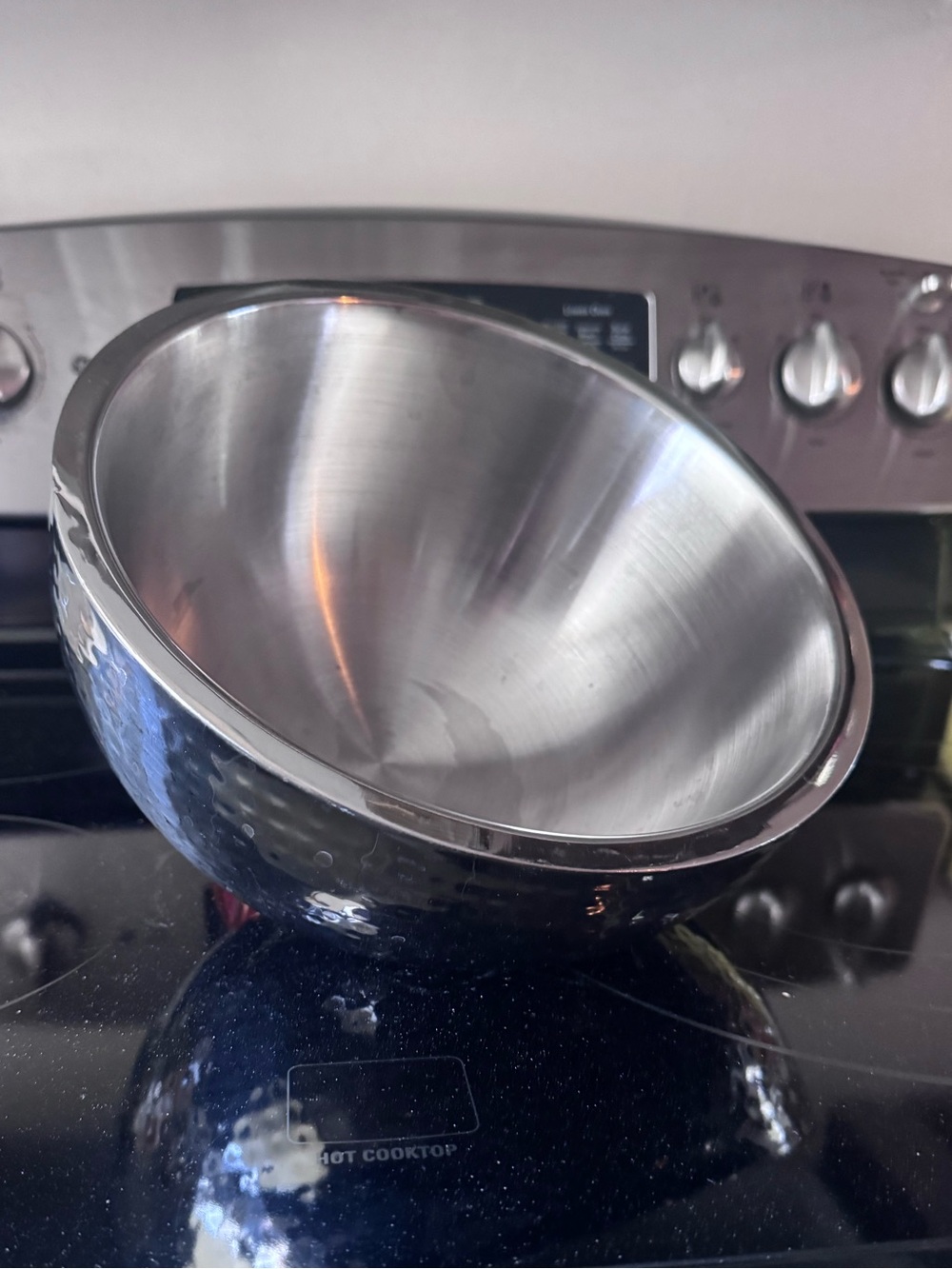 Hammered Stainless Steel Fruit or display Bowl